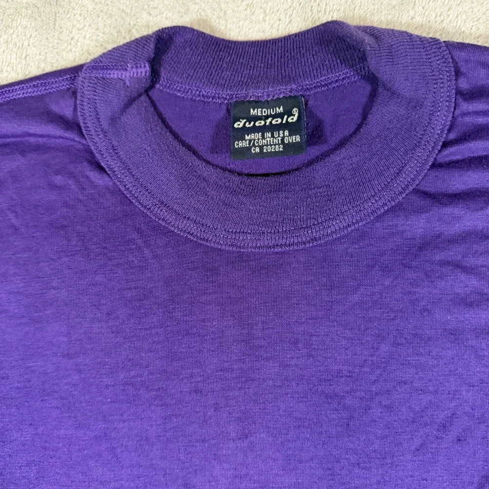 Vintage Duofold Thermal Shirt Mens Medium Purple Base Layer‎ Made USA